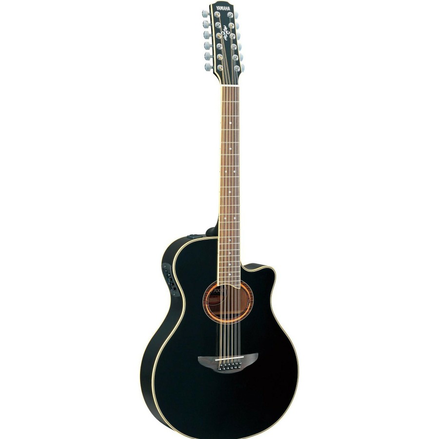 Guitars Yamaha 12-String | Yamaha Apx700Ii-12 Thinline 12-String Cutaway Acoustic-Electric Guitar Black