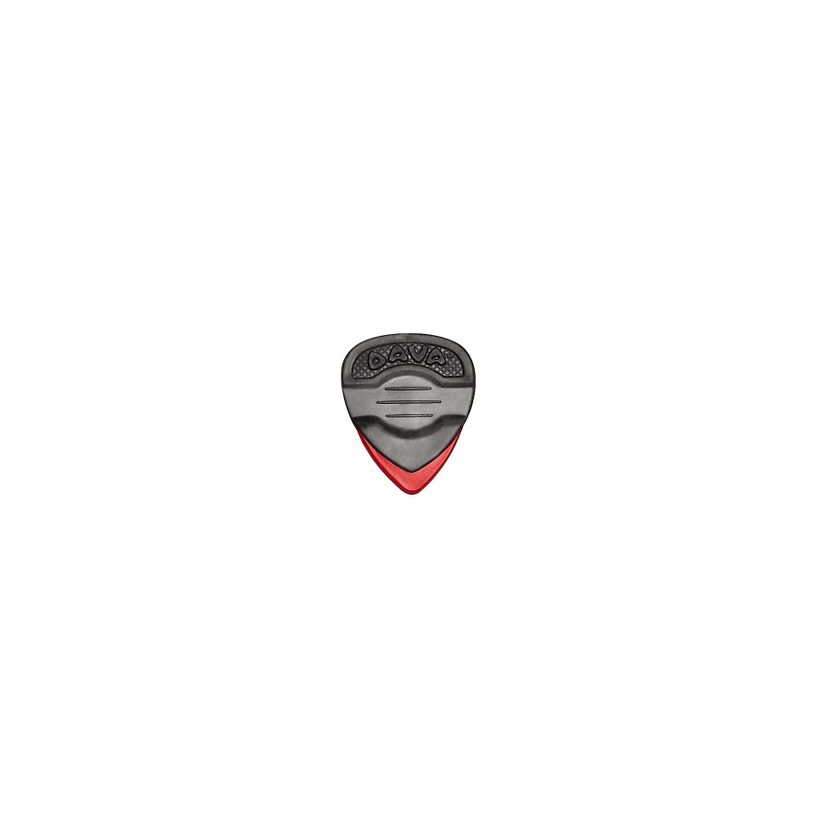 Guitars Dava Guitar Picks | Dava Rock Control Delrin Medium Red 6-Pack