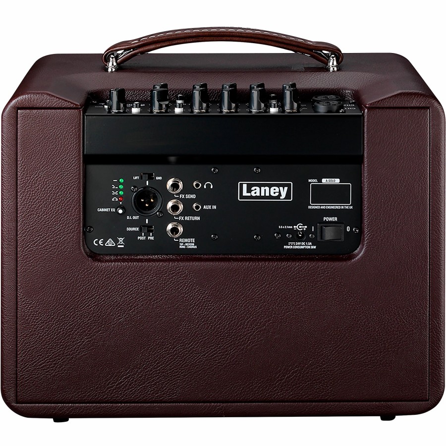 Amps & Effects Laney Acoustic Combo Guitar Amps | Laney A-Solo 60W 1X8" Acoustic Guitar Amplifier Brown