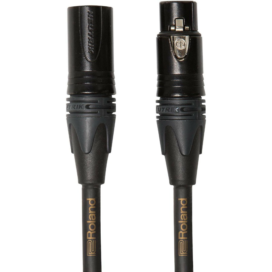 Accessories Roland | Roland Gold Series Xlr Microphone Cable 50 Ft. Black