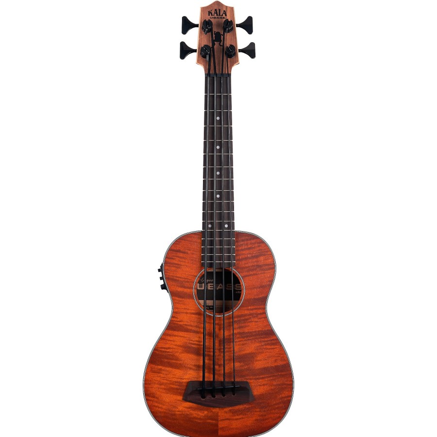 Basses Kala Fretted | Kala Exotic Mahogany Acoustic-Electric U-Bass Natural