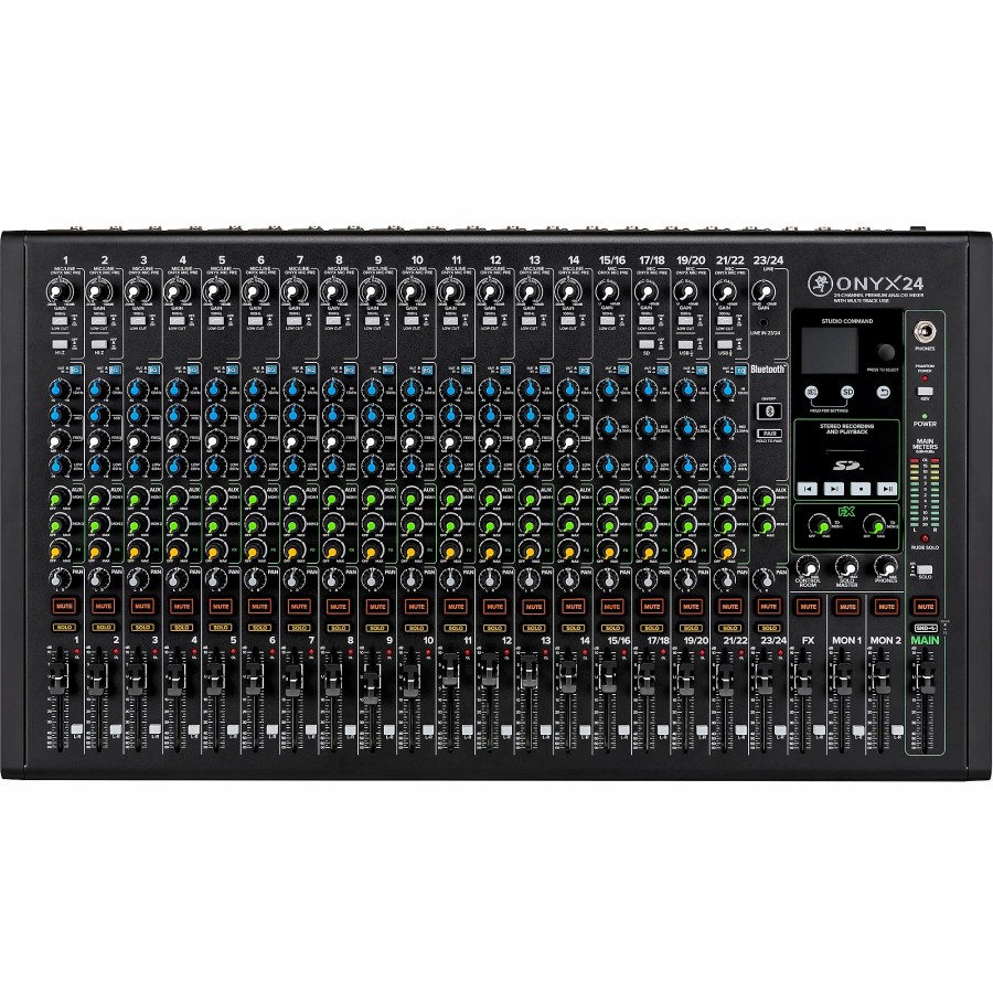 Recording Mackie | Mackie Onyx24 24-Channel Premium Analog Mixer With Multi-Track Usb And Bluetooth