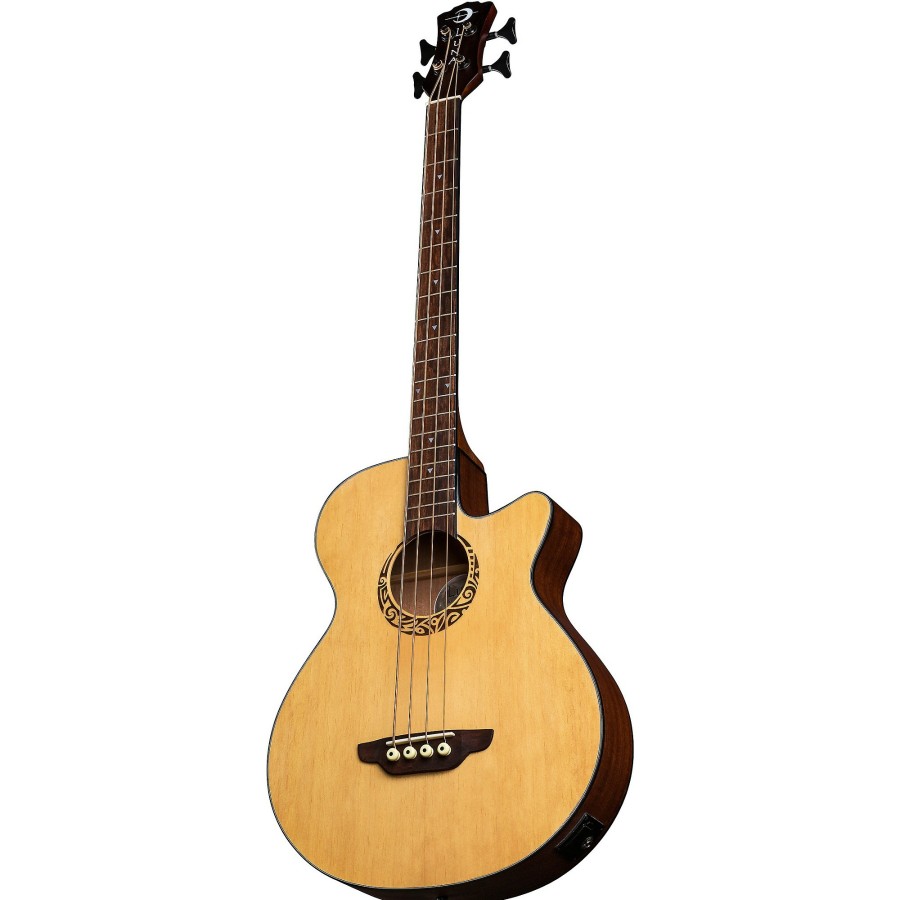 Basses Luna Fretted | Luna Tribal Short Scale Acoustic-Electric Bass