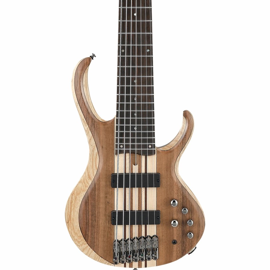 Basses Ibanez 6+ String | Ibanez Btb747 7-String Electric Bass Guitar Low Gloss Natural