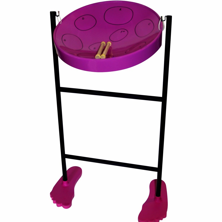 Drums Panyard | Panyard Jumbie Jam Steel Drum Kit With Tube Floor Stand Purple