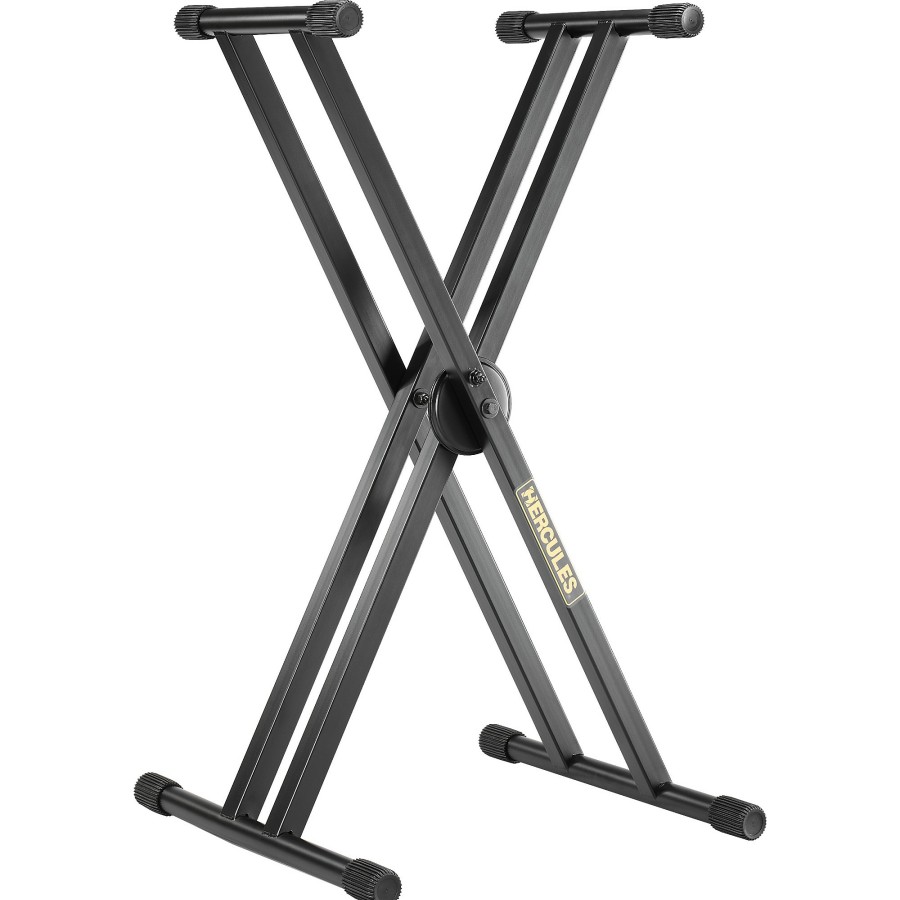 Keyboards & Midi Hercules Stands & Racks | Hercules Ez Lok Double Keyboard Stand