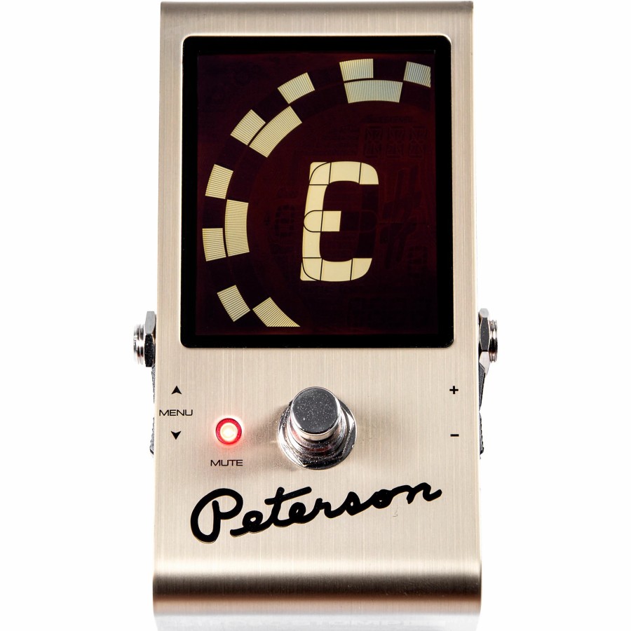 Accessories Peterson | Peterson Strobostomp Le Pedal Tuner Gold