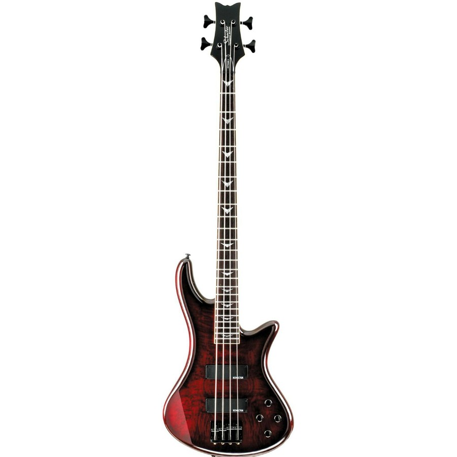 Basses Schecter Guitar Research 4-String | Schecter Guitar Research Stiletto Extreme-4 Bass Black Cherry