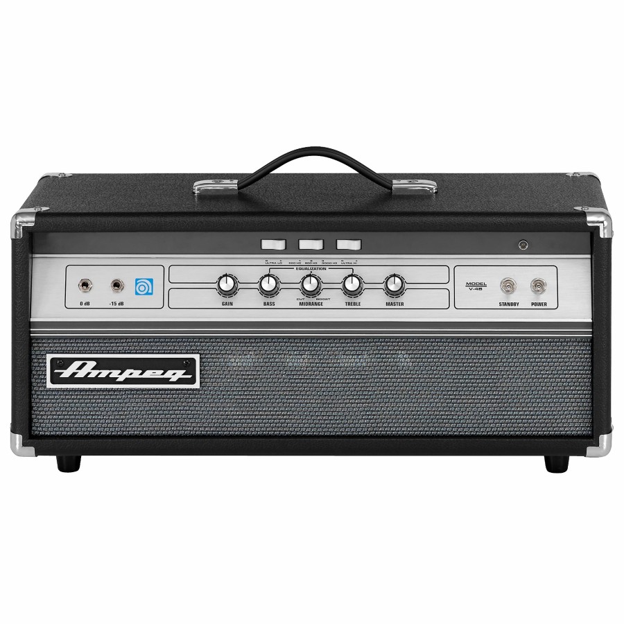 Basses Ampeg Bass Amps | Ampeg V-4B All-Tube 100W Classic Bass Amp Head Black