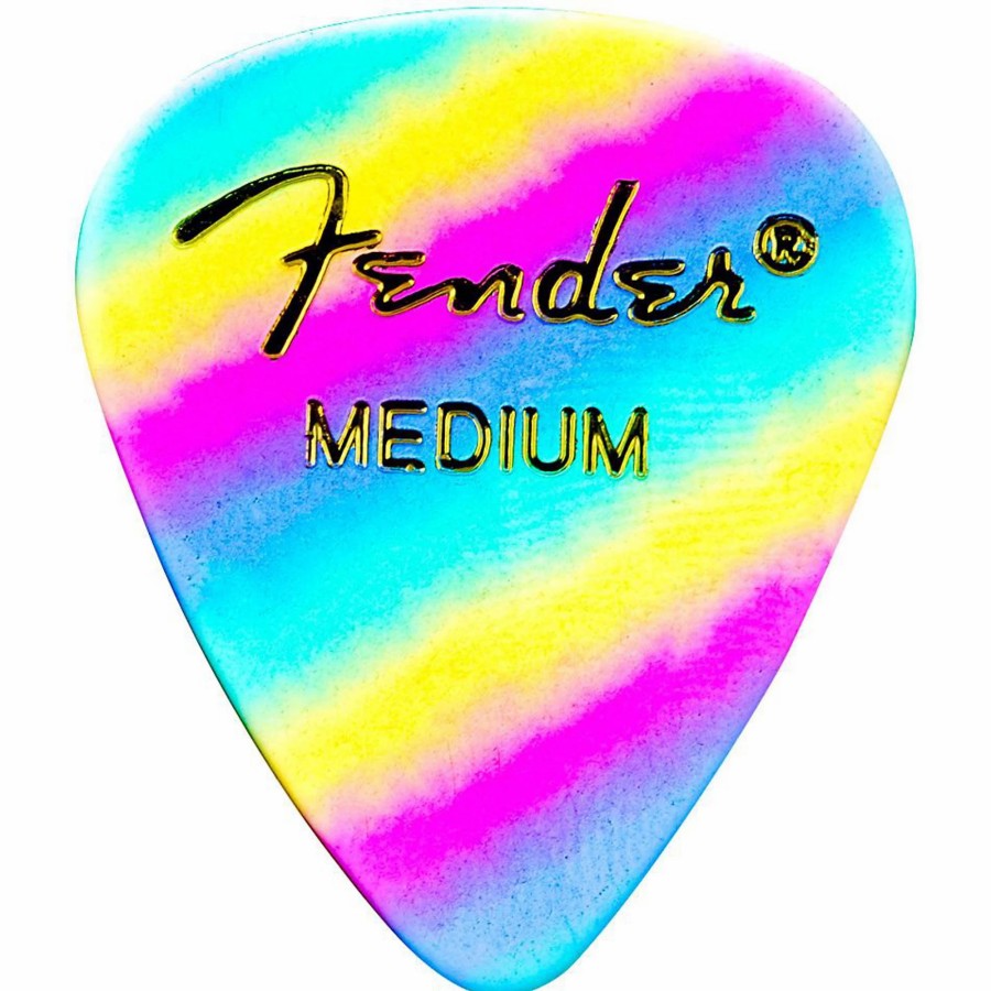 Guitars Fender Guitar Picks | Fender 351 Shape Premium Picks Thin Rainbow Celluloid - 12-Pack Medium 12 Pack