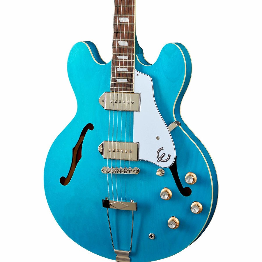 Guitars Epiphone Hollow & Semi-Hollow Body | Epiphone Casino Worn Hollowbody Electric Guitar Blue Denim