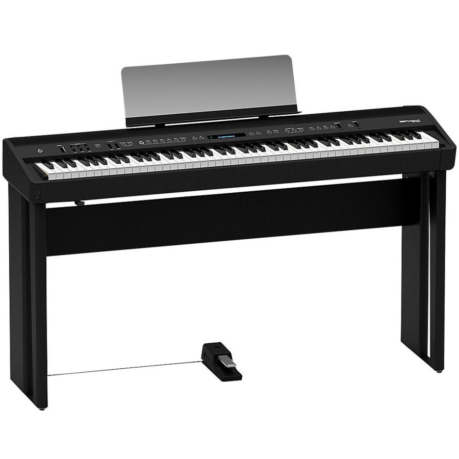 Keyboards & Midi Roland Stands & Racks | Roland Ksc-90-Bk Digital Piano Stand For Fp-90-Bk Black