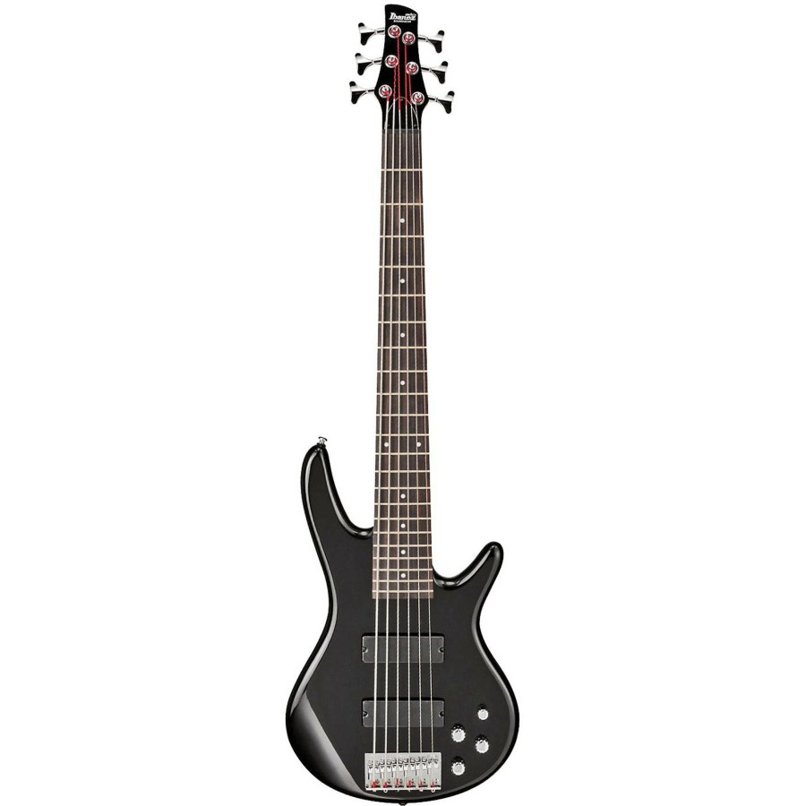 Basses Ibanez 6+ String | Ibanez Gio Gsr206 6-String Bass Guitar Black