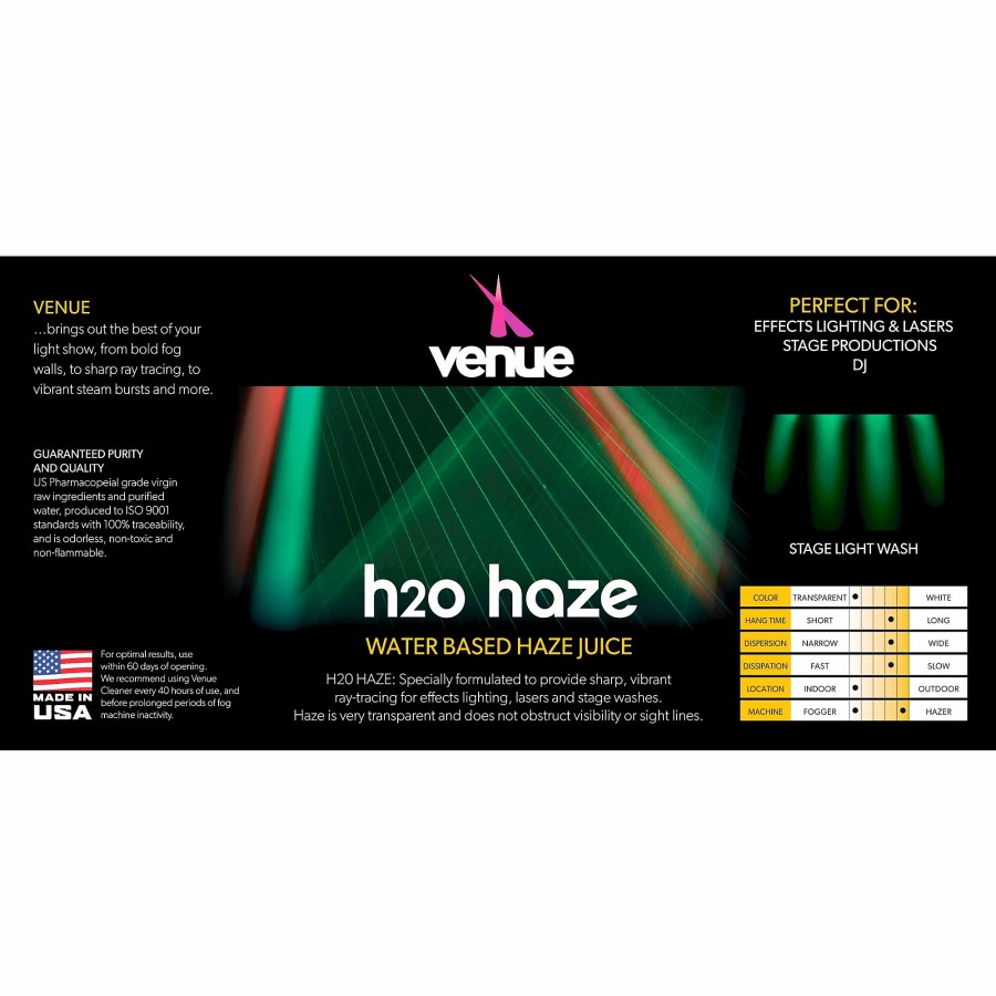 Lighting Venue | Venue H2O Haze Water Based Haze Juice 1 Gallon