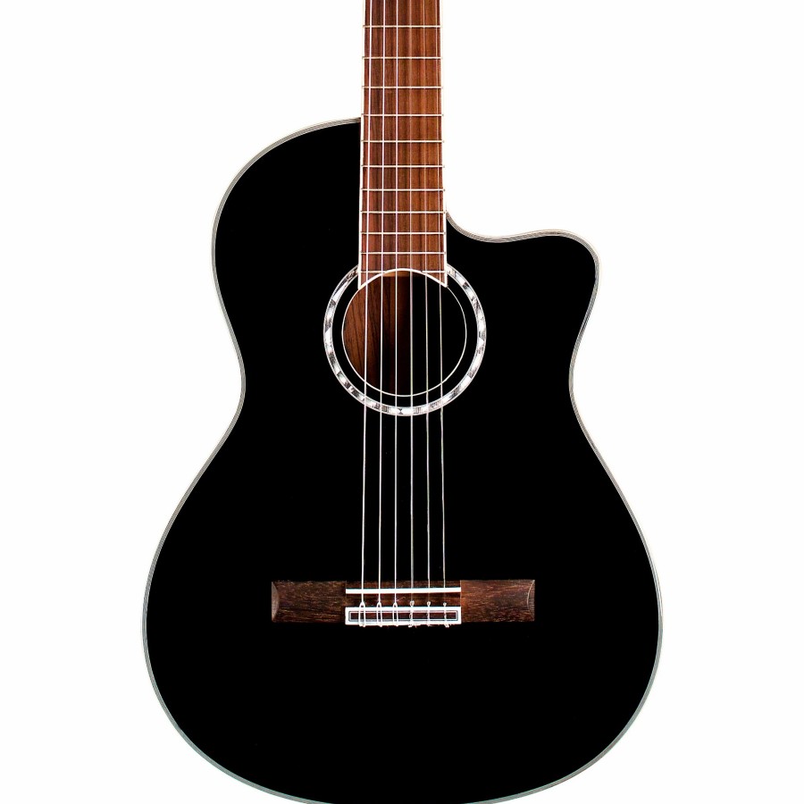 Guitars Cordoba | Cordoba Fusion 5 Acoustic-Electric Classical Guitar Jet Black