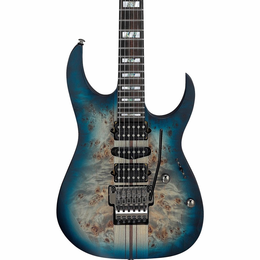 Guitars Ibanez Solid Body | Ibanez Rgt1270Pb Premium With Tremolo Electric Guitar Cosmic Blue Starburst Flat