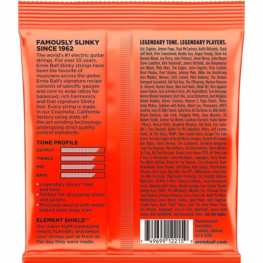 Guitars Ernie Ball Guitar Strings | Ernie Ball 2215 Nickel Skinny Top/Heavy Bottom Electric Guitar Strings