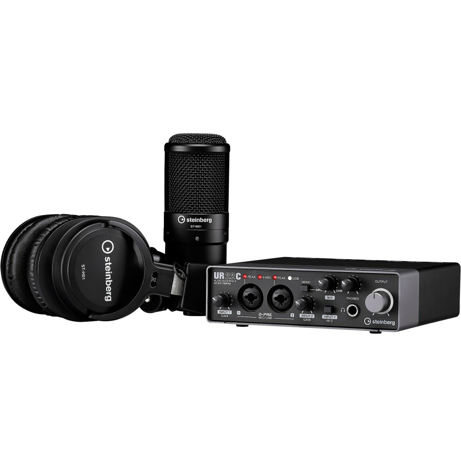 Recording Steinberg | Steinberg Ur22C Recording Pack With 2 In/2 Out Usb 3.0 Type-C Audio Interface, Microphone & Headphones