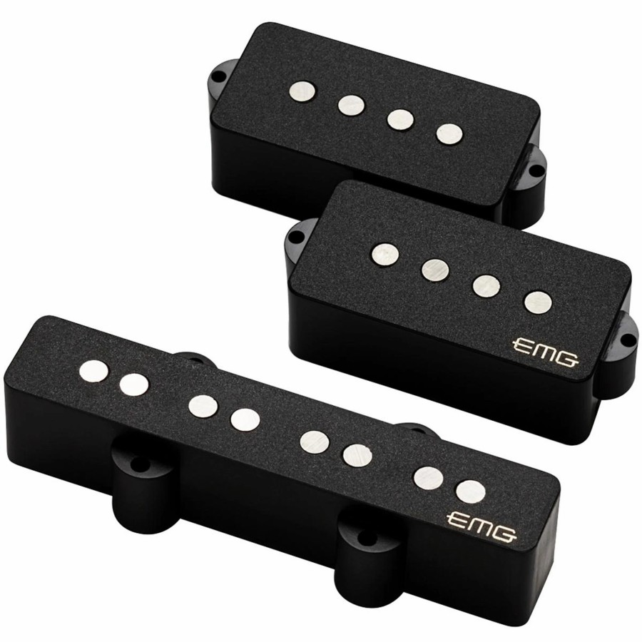 Basses EMG Bass Pickups | Emg Geezer Butler Signature Pj Bass Pickup Set Black