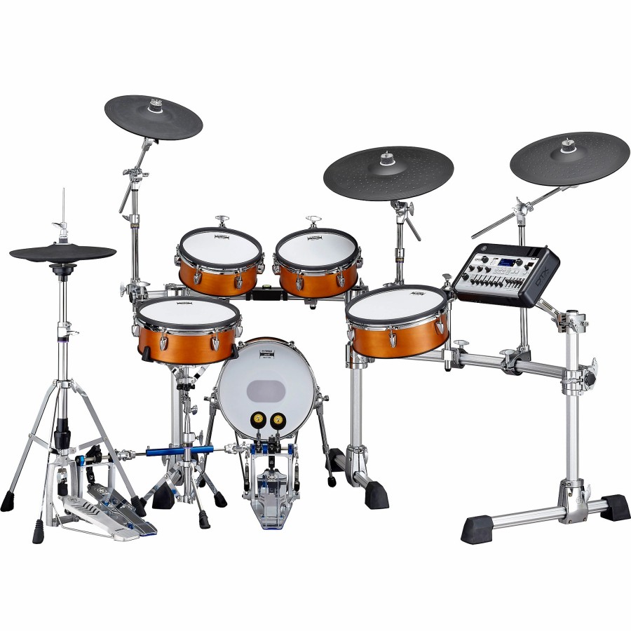 Drums Yamaha Electronic Drum Sets | Yamaha Dtx10K Electronic Drum Kit With Mesh Heads Real Wood