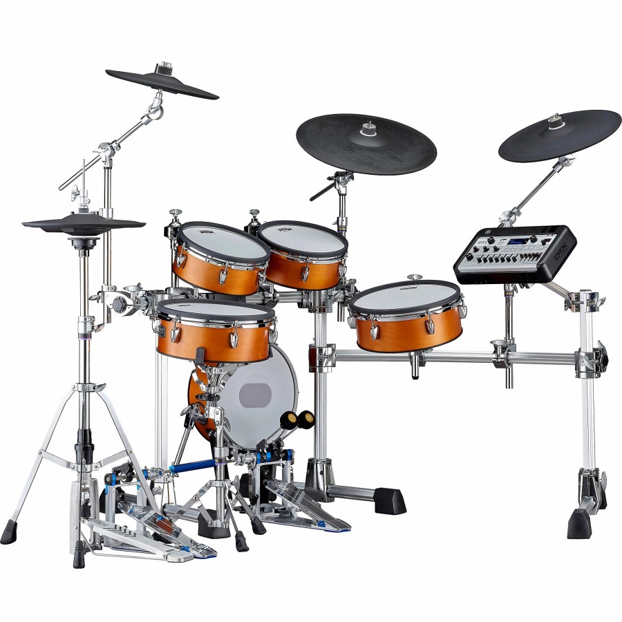 Drums Yamaha Electronic Drum Sets | Yamaha Dtx10K Electronic Drum Kit With Mesh Heads Real Wood