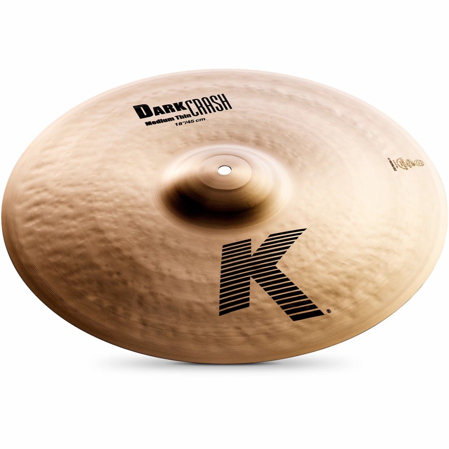 Drums Zildjian Crash Cymbals | Zildjian K Dark Medium-Thin Crash Cymbal 18 In.