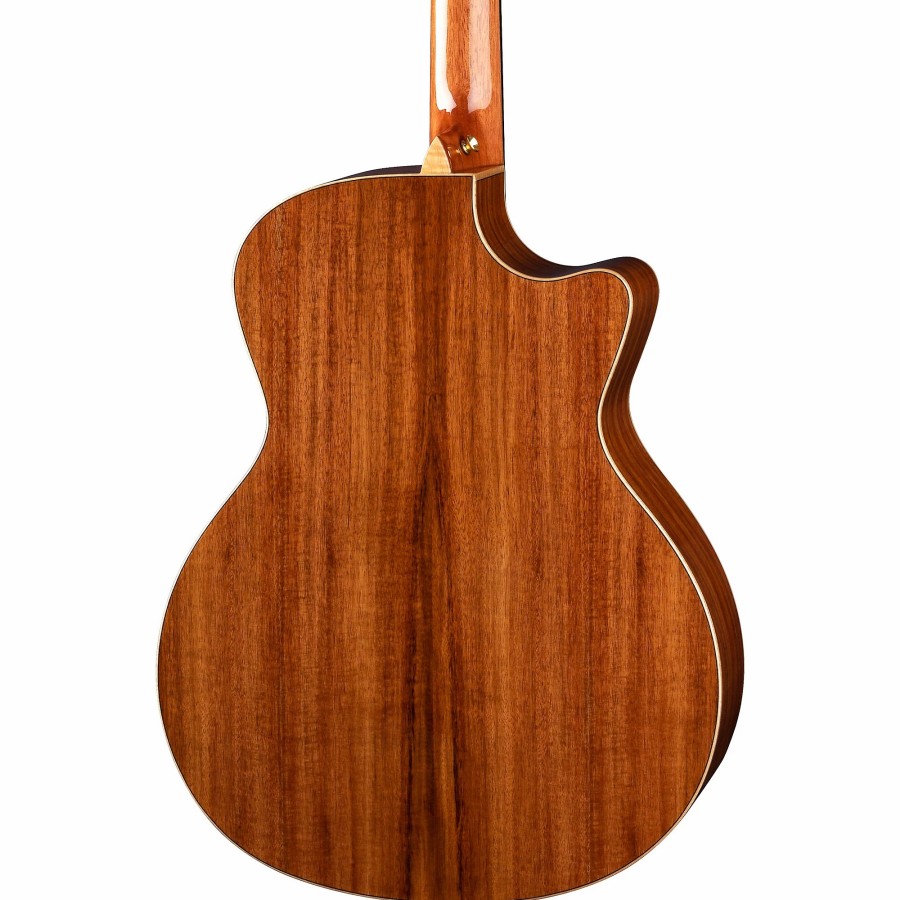 Guitars Luna Left Handed | Luna Vista Wolf Tropical Wood Left-Handed Acoustic-Electric Guitar Gloss Natural