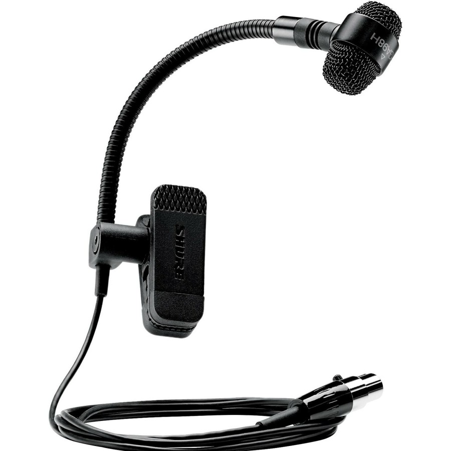 Mics & Wireless Shure | Shure Pga98H-Tqg Cardioid Condenser Gooseneck Instrument Microphone With Ta4F Wireless System Connector