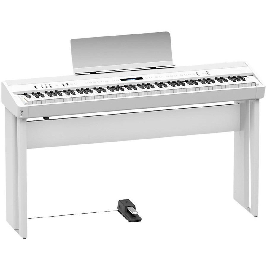 Keyboards & Midi Roland Stands & Racks | Roland Ksc-90-Wh Digital Piano Stand For Fp-90-Wh White