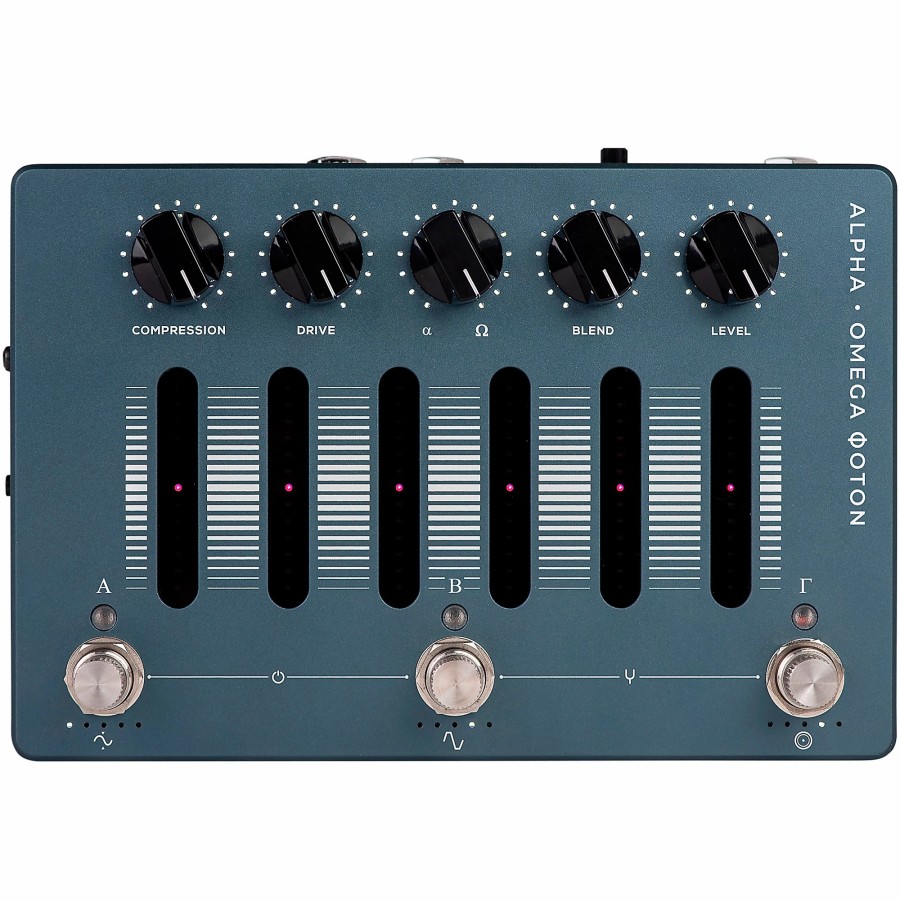 Amps & Effects Darkglass Distortion & Overdrive | Darkglass Alpha-Omega Photon Bass Effects Pedal Blue