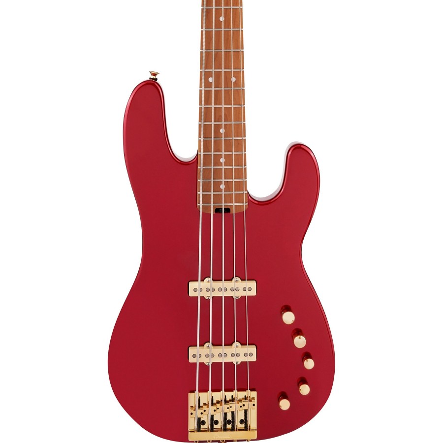 Basses Charvel 5-String | Charvel Pro-Mod San Dimas Bass Jj V Candy Apple Red