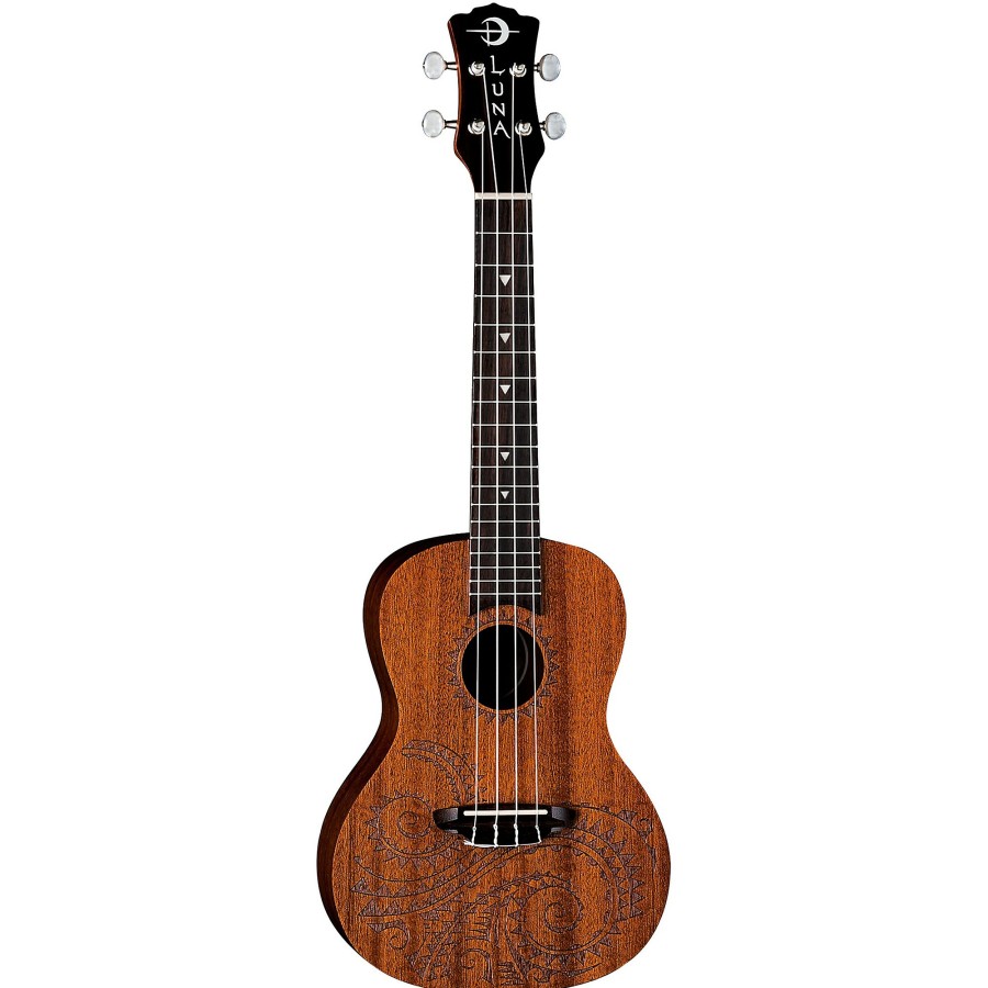 Guitars Luna | Luna Tattoo Concert Ukulele Mahogany