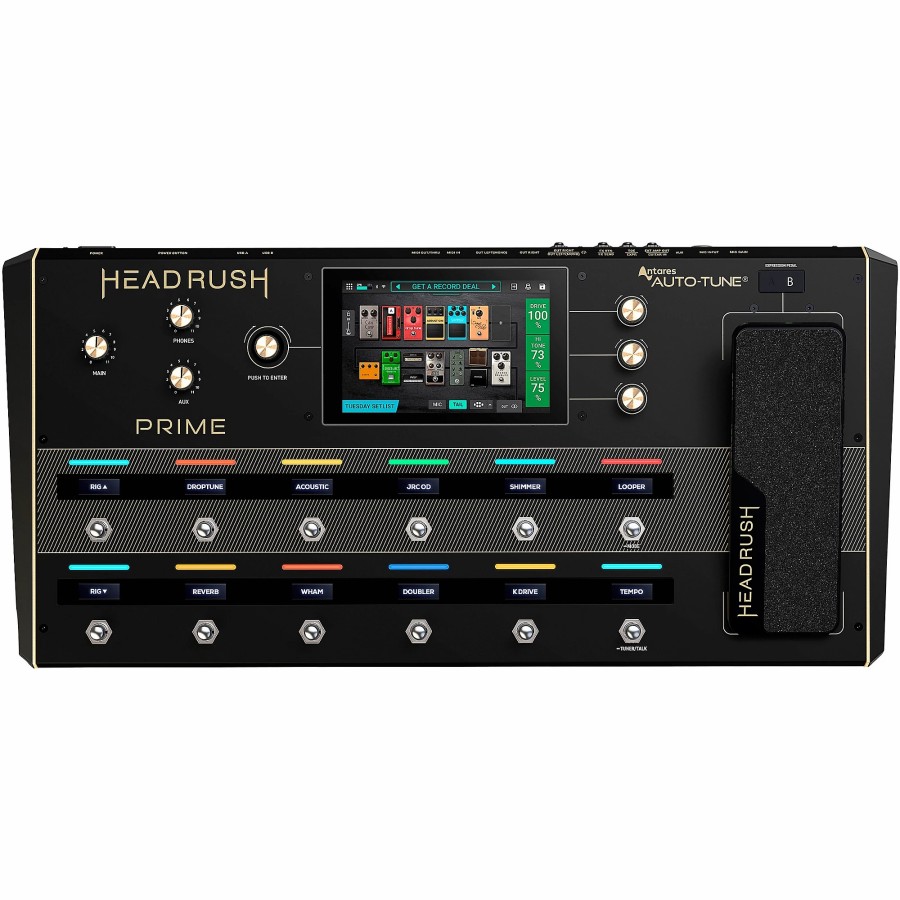 Guitars HeadRush Effects | Headrush Prime Multi-Effects Processor Pedal Black