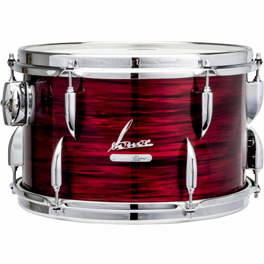 Drums SONOR Mounted Toms | Sonor Vintage Series Tom 13 X 8 In. Vintage Red Oyster