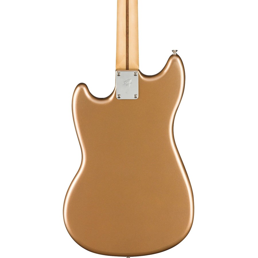 Basses Fender 4-String | Fender Player Mustang Pj Bass With Pau Ferro Fingerboard Firemist Gold