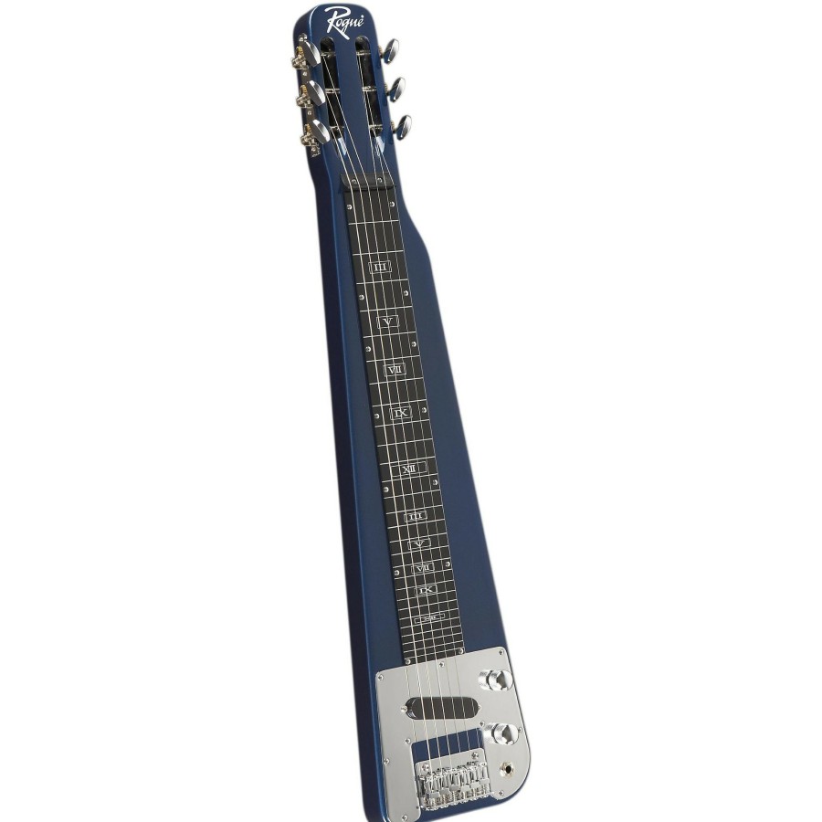 Guitars Rogue | Rogue Rls-1 Lap Steel Guitar With Stand And Gig Bag Metallic Blue