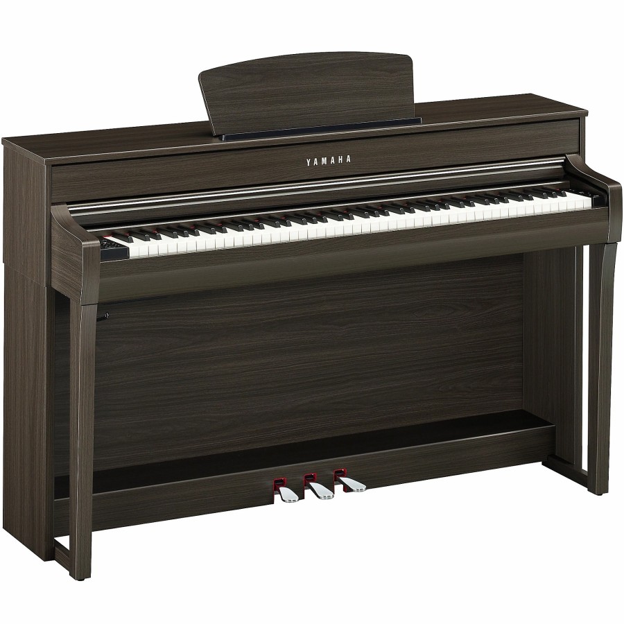 Keyboards & Midi Yamaha Home Digital Pianos | Yamaha Clavinova Clp-735 Console Digital Piano With Bench Dark Walnut