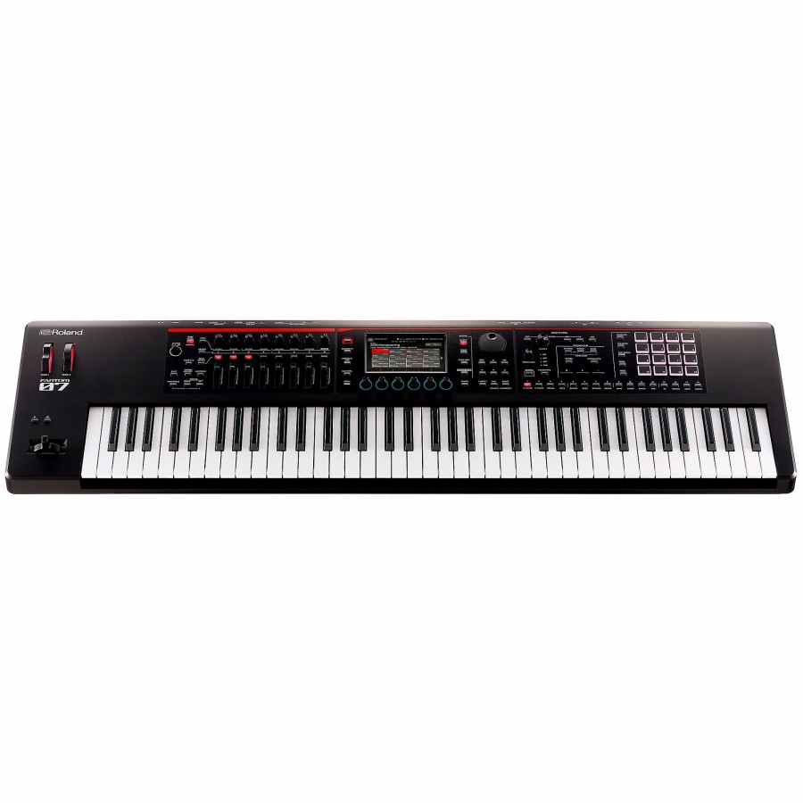 Keyboards & Midi Roland | Roland Fantom-07 Synthesizer With Ks-20X, Dp-10 And Ev-5 Plus Black Series Audio And Midi Cables