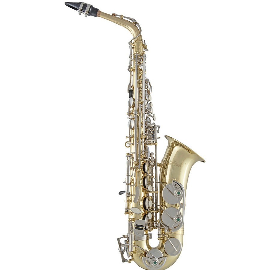 Band & Orchestra Selmer | Selmer 200 Series Alto Saxophone Lacquer Nickel Plated Keys