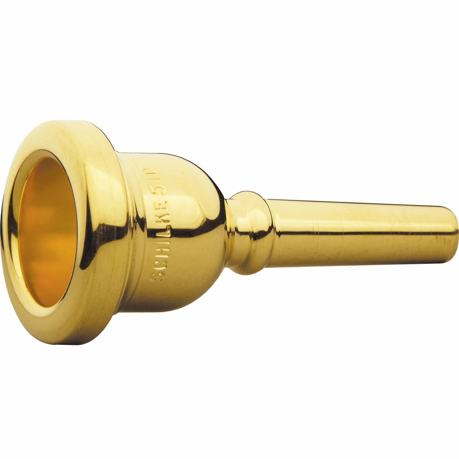 Accessories Schilke | Schilke Gold-Plated Trombone Mouthpieces Small Shank 51D Gold