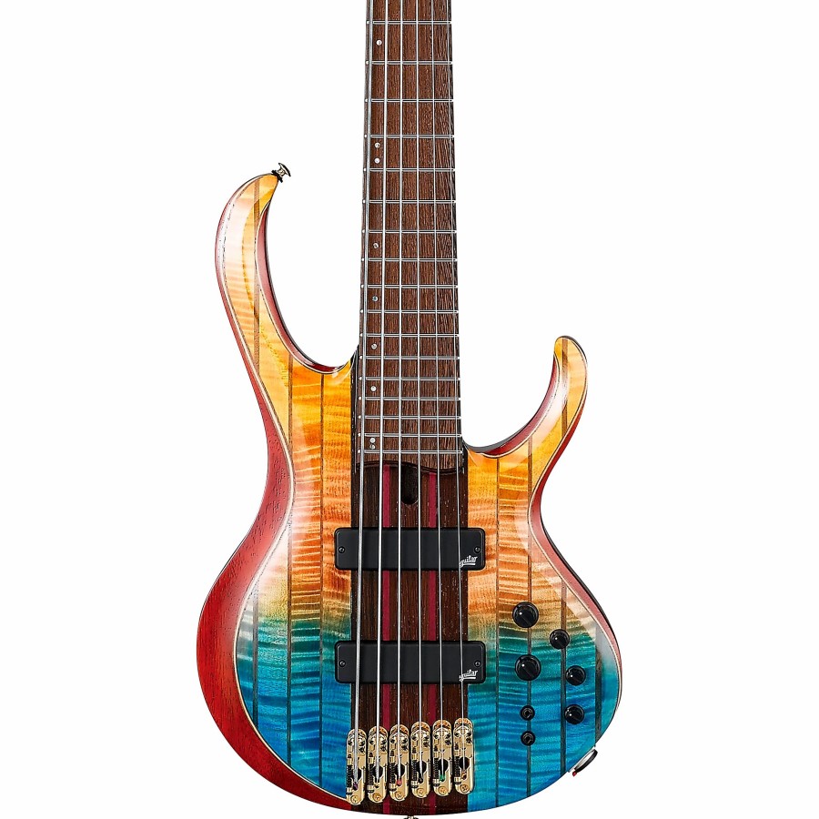 Basses Ibanez 6+ String | Ibanez Premium Btb1936 6-String Electric Bass Sunset Fade Low Gloss