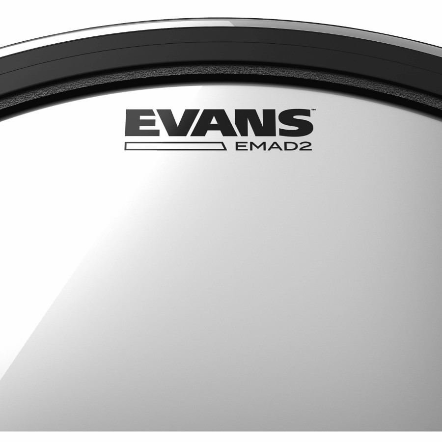 Drums Evans | Evans Emad 2 Clear Batter Bass Drum Head 22 In.