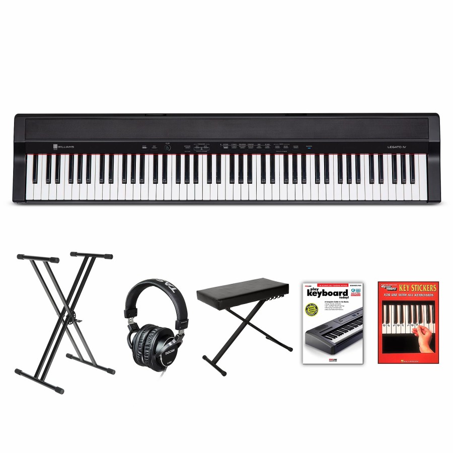 Keyboards & Midi Williams | Williams Legato Iv Digital Piano With Stand And Bench Beginner Package