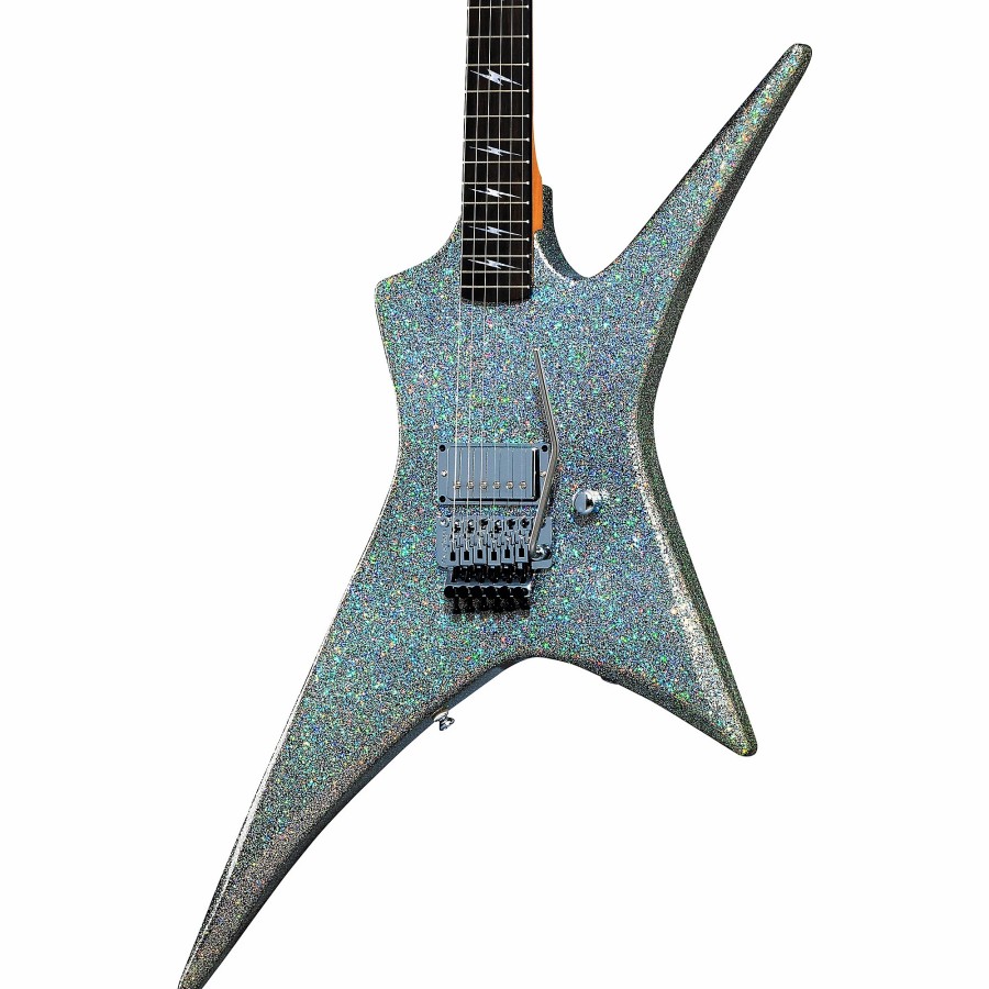 Guitars Kramer Solid Body | Kramer Lzzy Hale Voyager Electric Guitar Diamond Holographic Sparkle