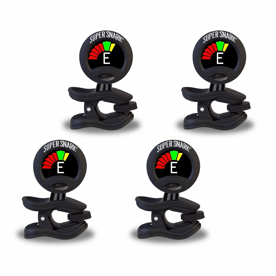 Accessories Snark | Snark Super Snark Clip-On Tuner 4-Pack Black