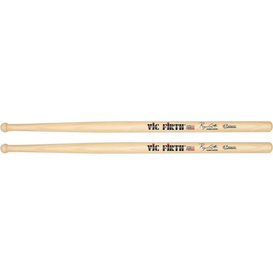 Drums Vic Firth | Vic Firth Corpsmaster Roger Carter Signature Marching Snare Drum Sticks Wood