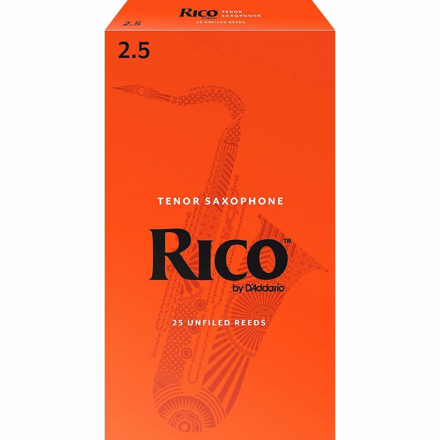 Accessories Rico | Rico Tenor Saxophone Reeds, Box Of 25 Strength 2.5