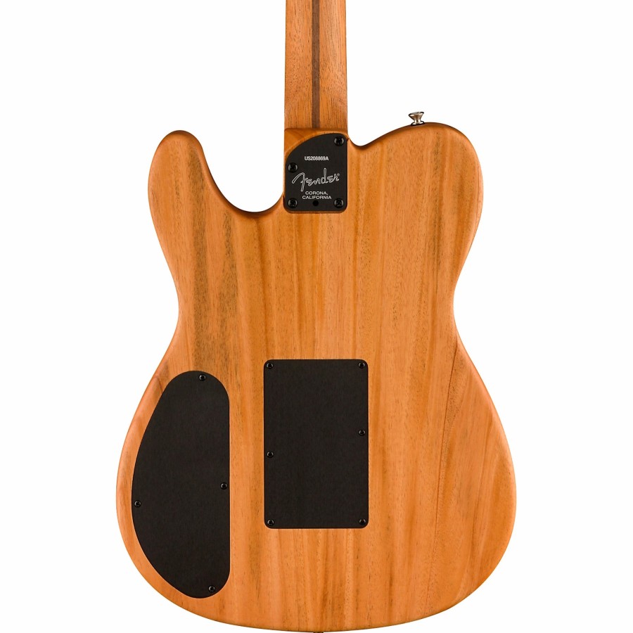 Guitars Fender Acoustic Electric | Fender Acoustasonic Telecaster Ebony Fingerboard Acoustic-Electric Guitar Steel Blue