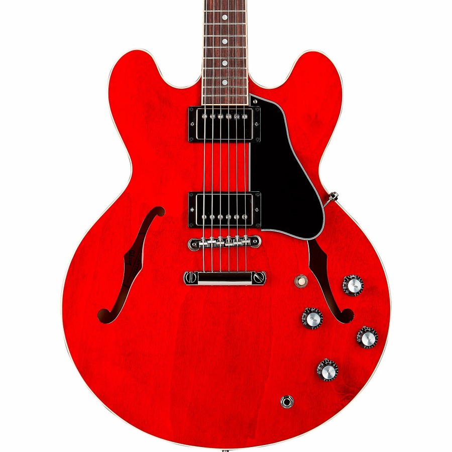 Guitars Gibson Hollow & Semi-Hollow Body | Gibson Es-335 Semi-Hollow Electric Guitar Sixties Cherry