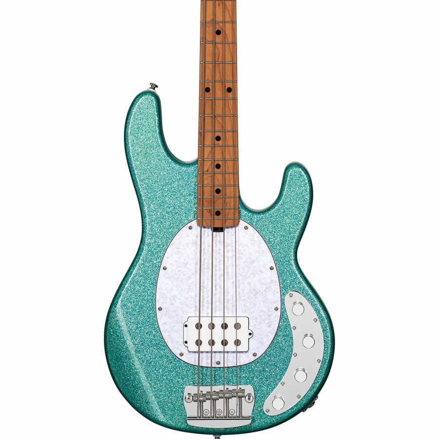 Basses Sterling by Music Man 4-String | Sterling By Music Man Stingray Ray34 Sparkle Electric Bass Seafoam Sparkle